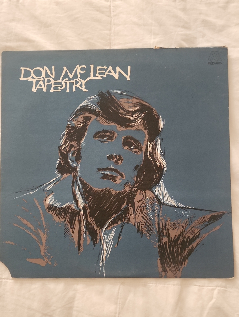 Don McLean "Tapestry" Album Cover - Blue Artwork